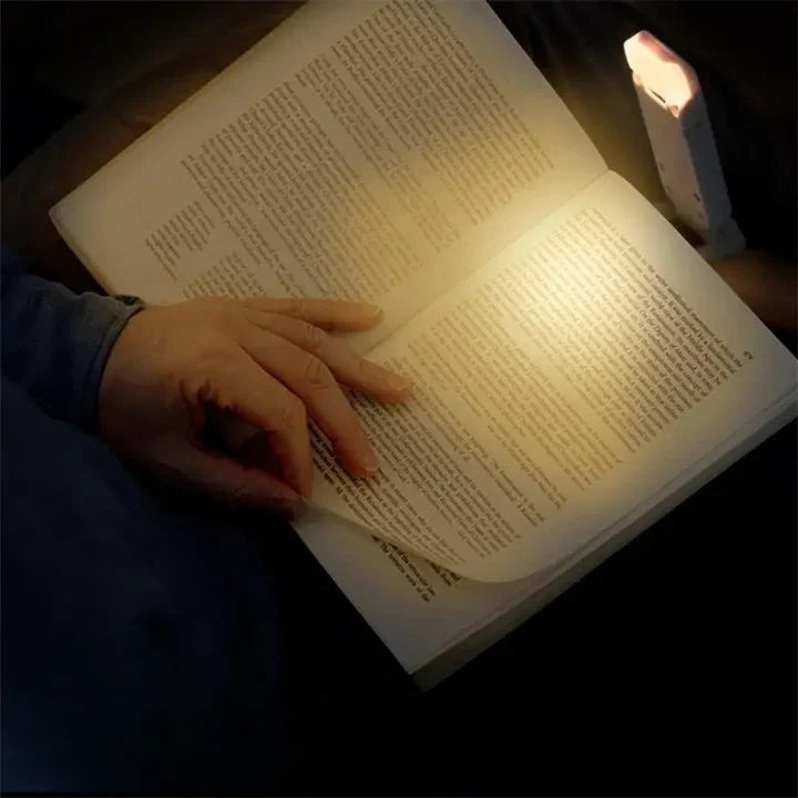 Book Reading Lights - Adjustable LED Clip-on Rechargeable Book Light, USB Powered for Reading in Bed, Best for Bookworms and Kids