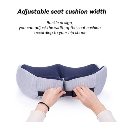 Adjustable Memory Foam Seat Cushion for Sit Bone Relief | Ergonomic Design for Office Chair and Car Use
