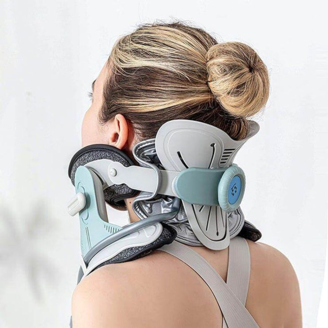 Neck Stretcher for Pain Relief - Adjustable Cervical Traction Device Ideal for Neck Tension and Discomfort