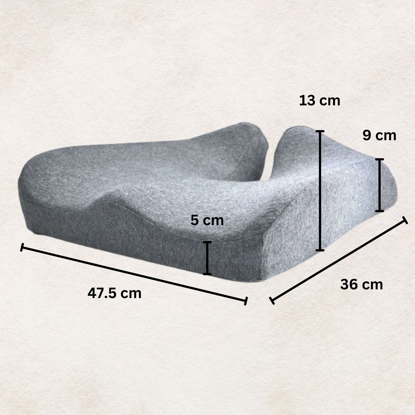 Orthopedic Pressure Relief Pillow | Contoured Design for Back and Neck Support at Home or Travel