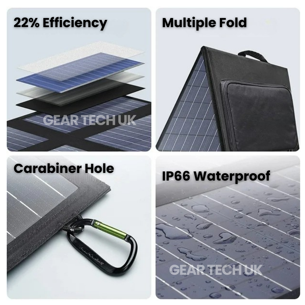 Camping Power Bank 200W | Portable Solar Power Station & Camping Battery Pack | Outdoor Charger for Travel & Emergency Backup UK