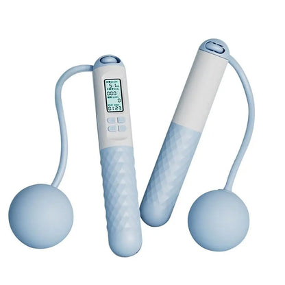 Weighted Cordless Jump Rope with Counter | Ergonomic, Tangle-Free Design for Home Workouts and Cardio Training