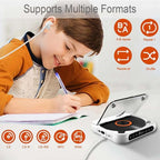 Mini CD Player Retro Look - Portable & Bluetooth