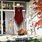 Giant 6 Ft Halloween Skeleton Decoration | Posable. Durable & Ideal for Spooky Outdoor Displays