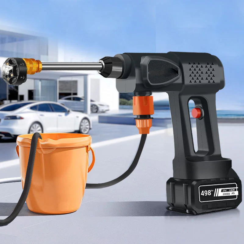 Hand Held Pressure Cleaner - Cordless Power Washer Kit with 6 Spray Modes, 300W Motor, Portable Pressure Cleaner for Car, Patio, Garden