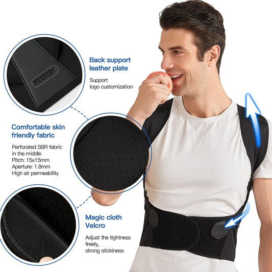 Back Posture Corrector | Adjustable, Breathable Design for Men & Women to Improve Posture and Reduce Back Pain