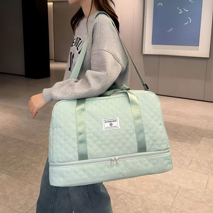 Spacious Weekender Duffle Bag | Water-Resistant, Multi-Compartment & Ideal for Short Trips and Gym Sessions