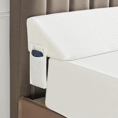 Gap Filler Wedge Pillow | Adjustable Height, Compact Design & Ideal for Twin, Queen, King Beds and Sofas