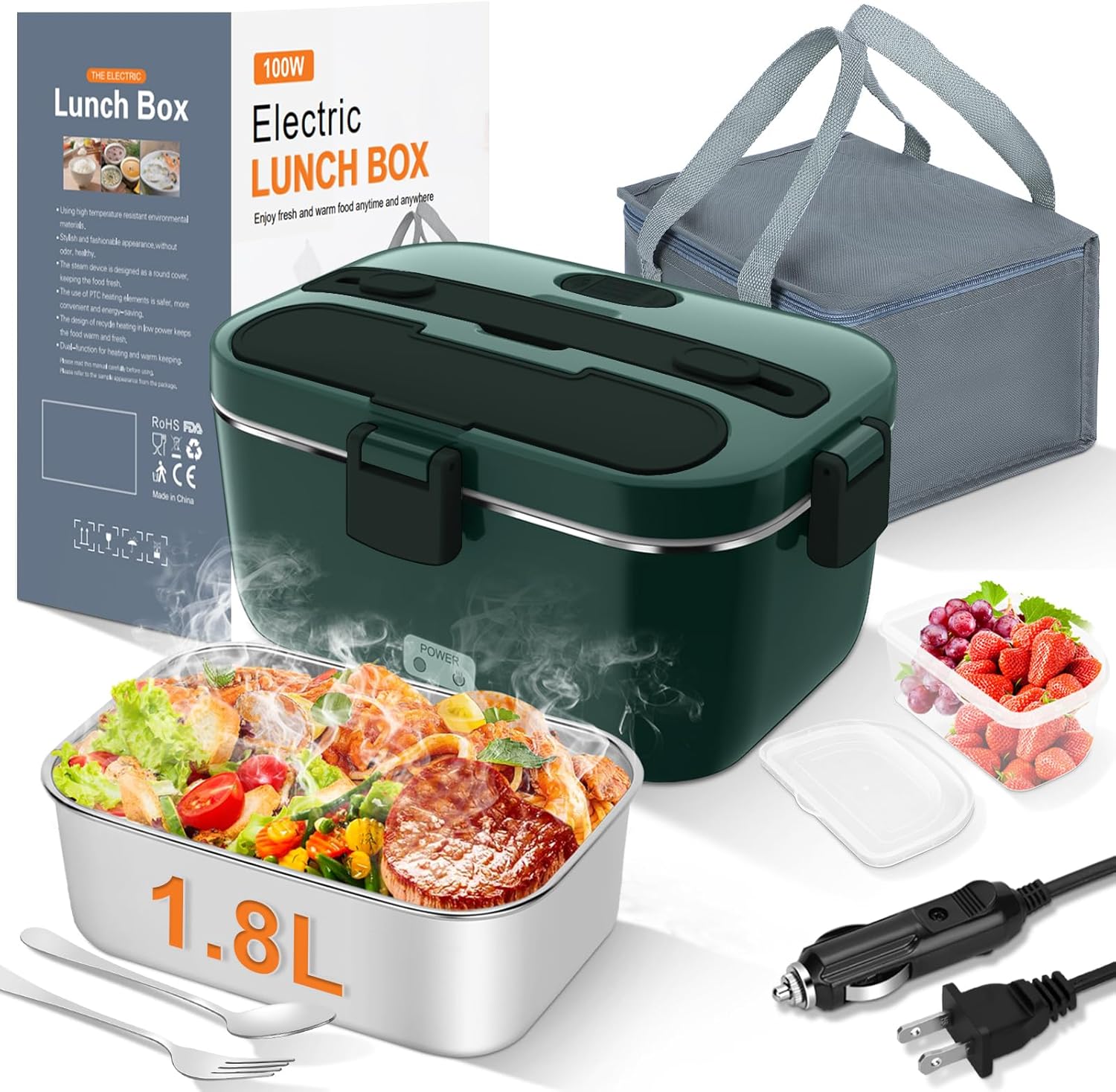 Heated Food Container - Rechargeable Food Warmer