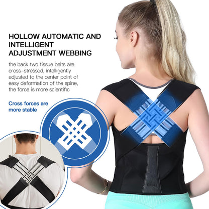 Back Posture Corrector | Adjustable, Breathable Design for Men & Women to Improve Posture and Reduce Back Pain