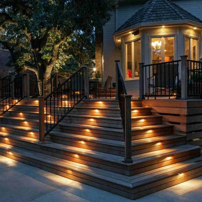 Solar Step Light - Waterproof LED Outdoor Lighting for Pathways, Decks, and Stairs - Solar Powered Garden Illumination