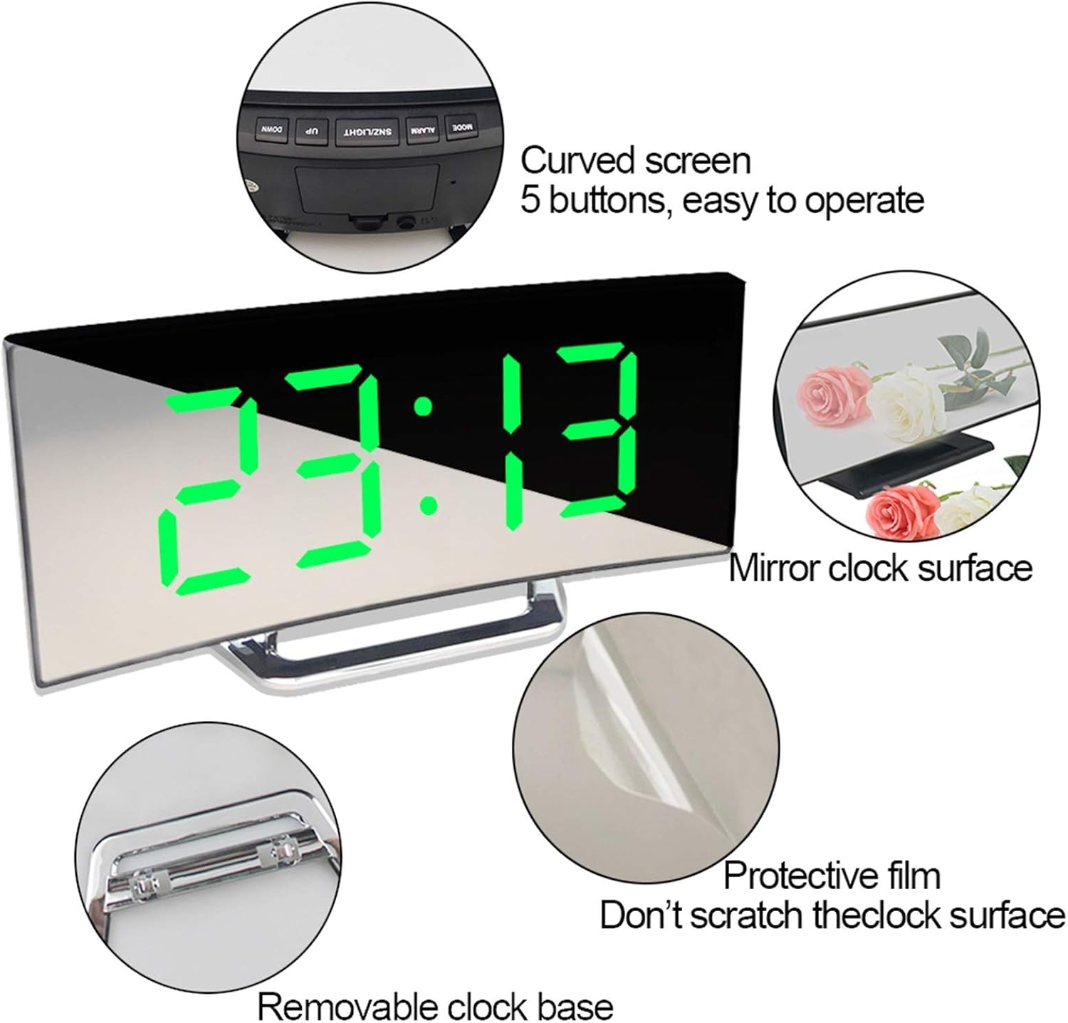 Digital Desk Clock - Minimalist Design for Modern Interiors