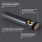 Weekly Pill Organizer | Premium Aluminium Design for Home, Office & Travel Use