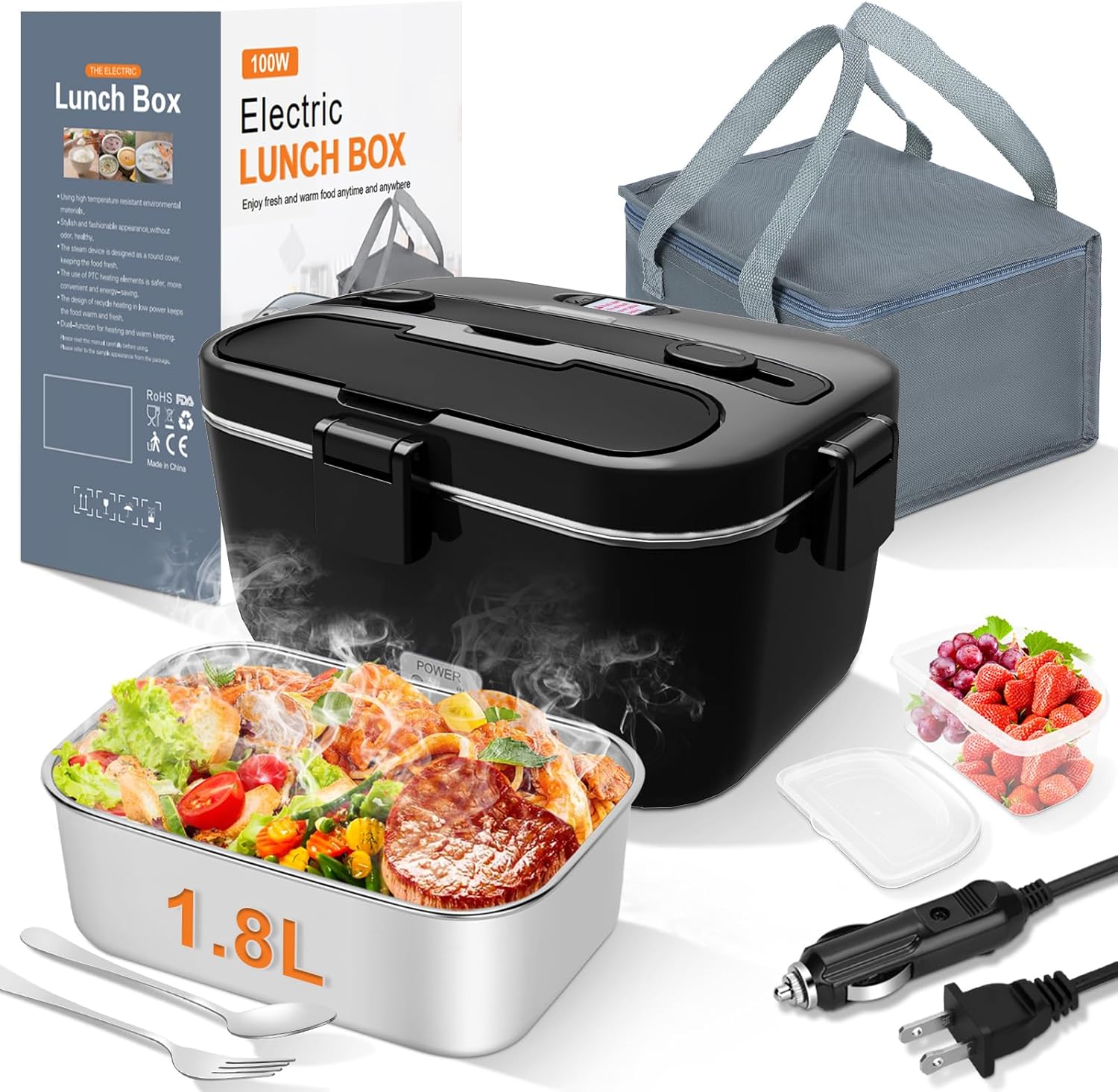 Heated Food Container - Rechargeable Food Warmer