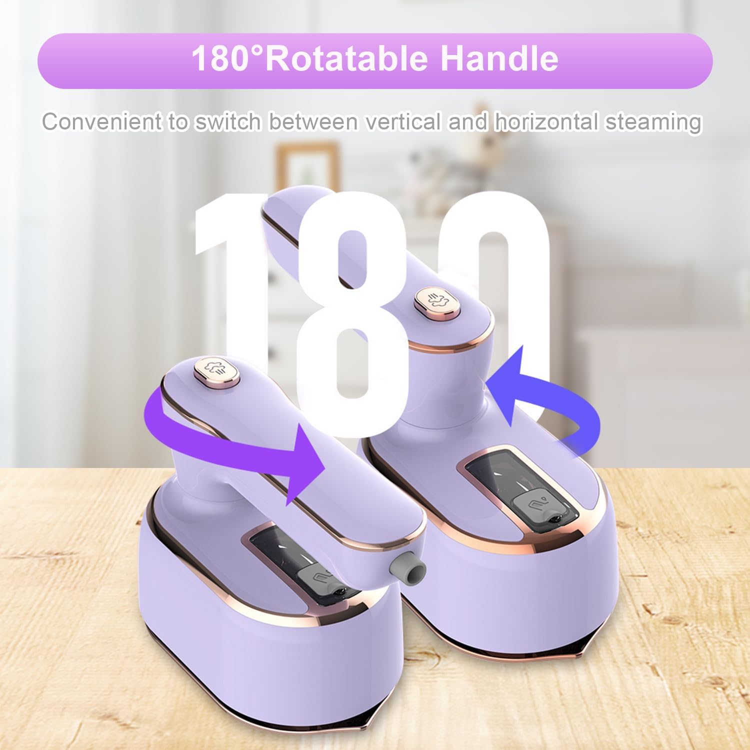 WrinkleAway™ | Compact Steam Iron for Travel | Portable Wrinkle Remover for Clothes & Garments