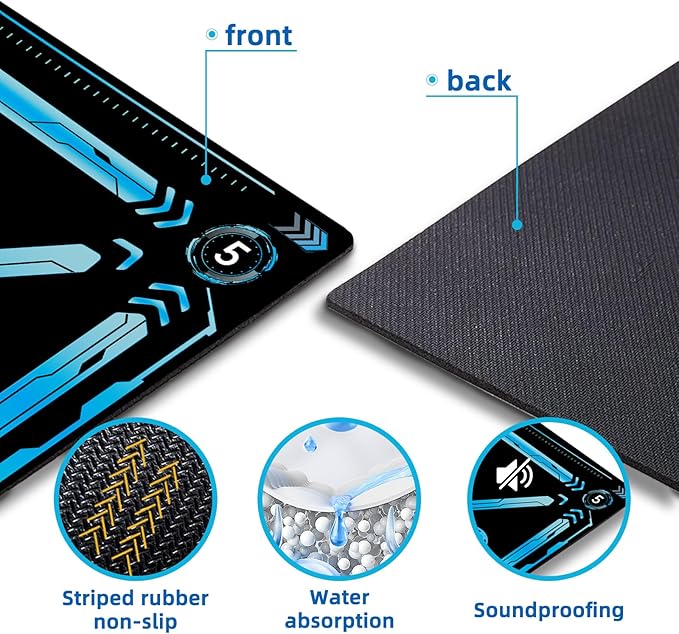 Football Pro Training Mat | Anti-Slip, 2x2m Size & Video Program for Skill Enhancement and Home Training