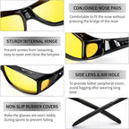Polarised Night Vision Driving Glasses | Anti-Glare, Lightweight & Ideal for Low-Light Conditions