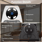 Electric Wall Mounted Heater, Plugin in Efficient electric mini heater