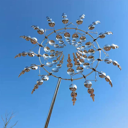 Anti-Rust Kinetic Metal Wind Spinner Windmill for Outdoor Garden Decor & Landscaping