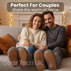 Rechargeable Heated Slippers – Electric USB Heated Shoes & Foot Warmers for Home, Indoor Comfort & Cold Feet Relief