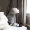 Image of Minimalist Flowerpot Table Lamp - Rechargeable Bedside Lamp & Cordless Design Mushroom Shaped Lamps