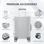 Aluminium-Magnesium Business Case | TSA Lock, Durable & Stylish for Business Travel and Frequent Flyers