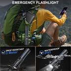 100,000 Lumen Rechargeable LED Flashlight | Waterproof, Impact-Resistant & Ideal for Hiking, Emergencies & Power Outages