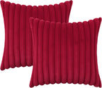 Christmas Pillow Covers - Christmas Throw Pillows - Indoor Xmas Decoration 18x18 Pack x2