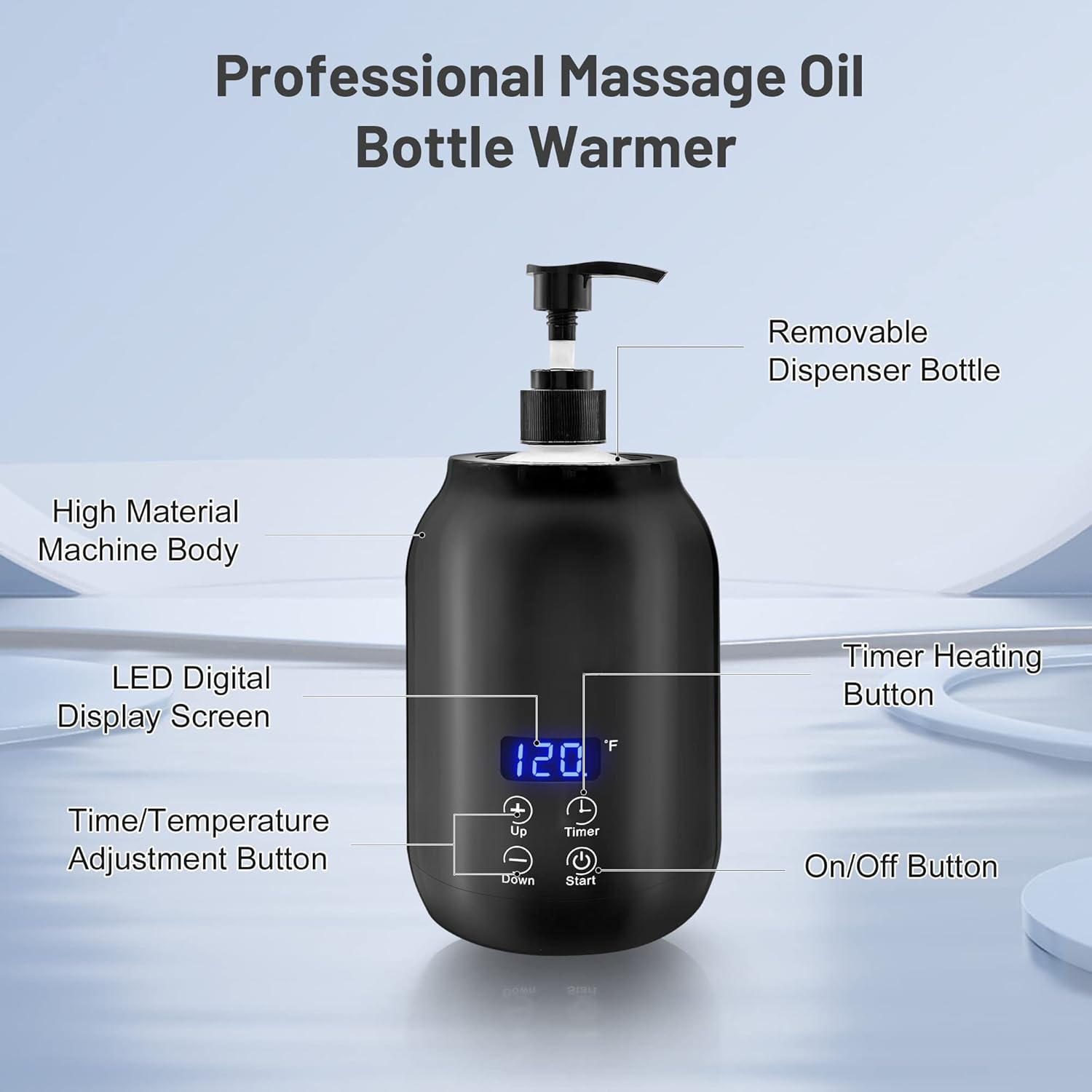 Oil Warmer for Massage – Professional Portable Electric Heater with Digital Control
