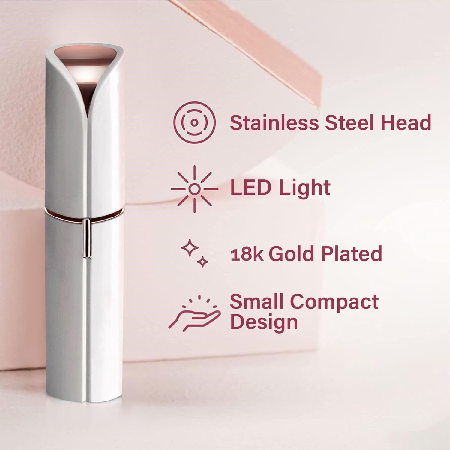Facial Hair Remover | Painless, Compact & Ideal for Daily Use and Quick Touch-Ups