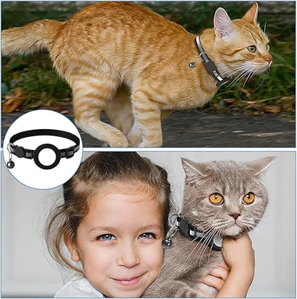 Cat GPS Tracker Collar | Quick Release Closure, Reflective Design & Durable for Outdoor Safety Adventures