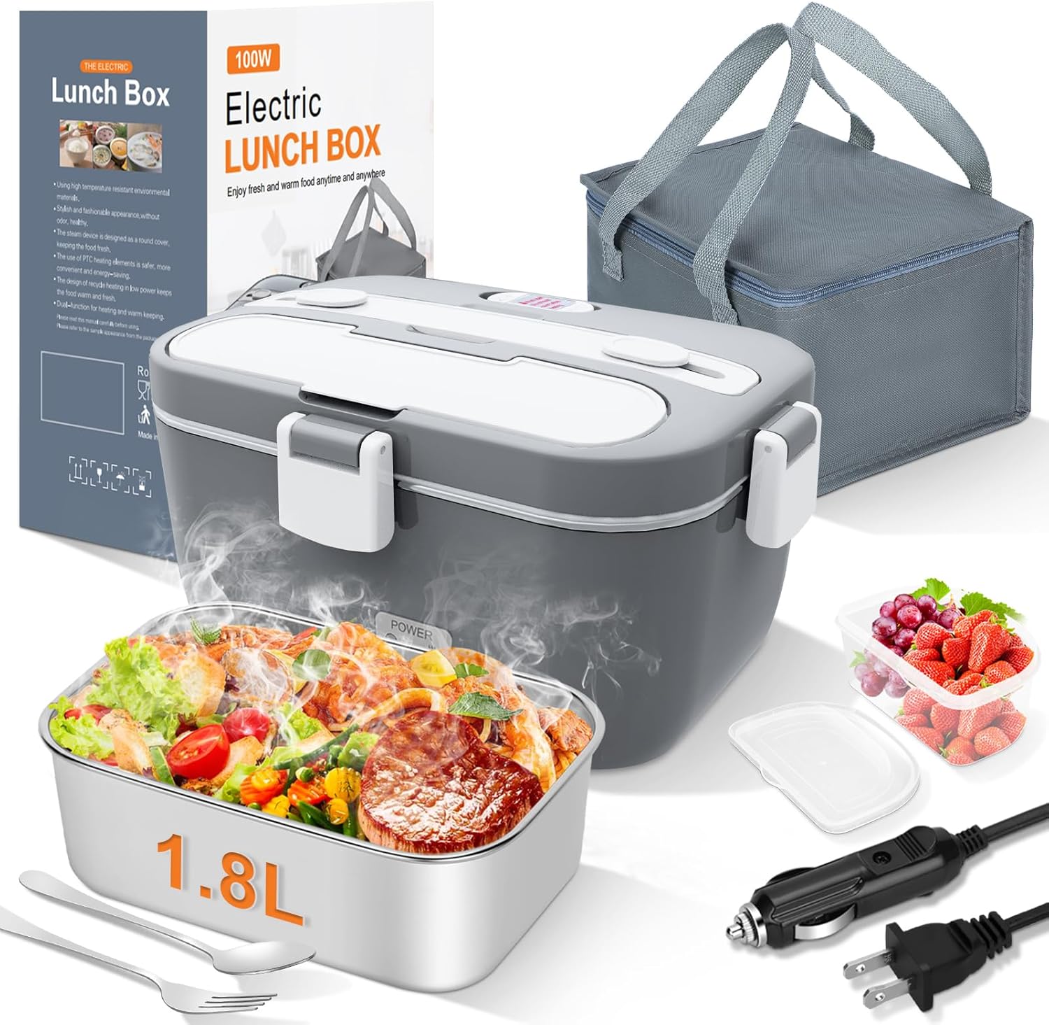 Heated Food Container - Rechargeable Food Warmer
