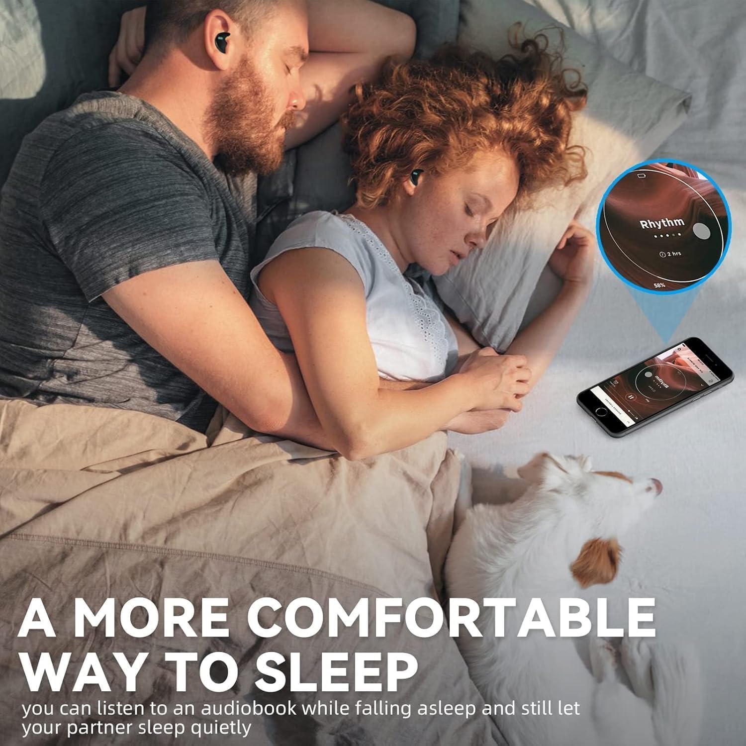 Invisible Wireless Sleep Headphones | IPX5 Waterproof, Bluetooth 5.3 for Comfortable Sleep and Relaxation