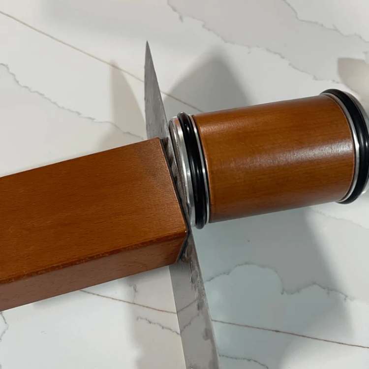 Rolling Knife Sharpener with Dual Grit for Precision Edge Maintenance and Kitchen Use