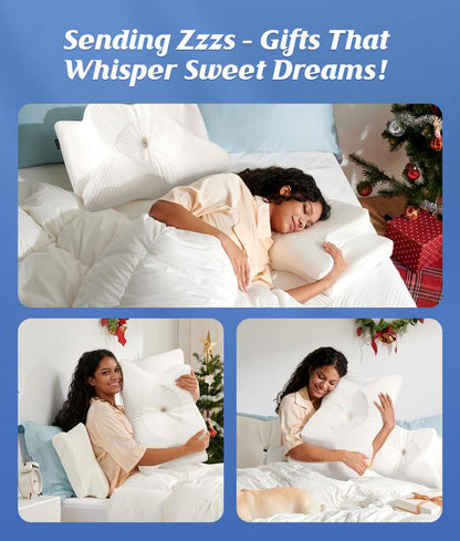 Memory Foam Neck Pillow | Ergonomic Support for Neck Pain Relief at Home