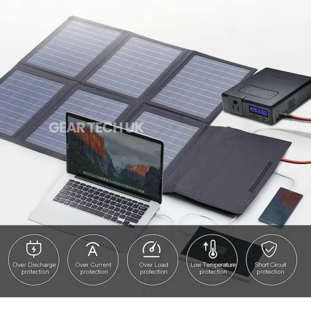 Camping Power Bank 200W | Portable Solar Power Station & Camping Battery Pack | Outdoor Charger for Travel & Emergency Backup UK