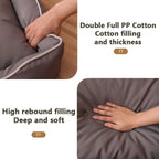 Orthopedic Memory Foam Dog Sofa Bed - Ideal for Arthritis, Large Dogs & Removable Covers