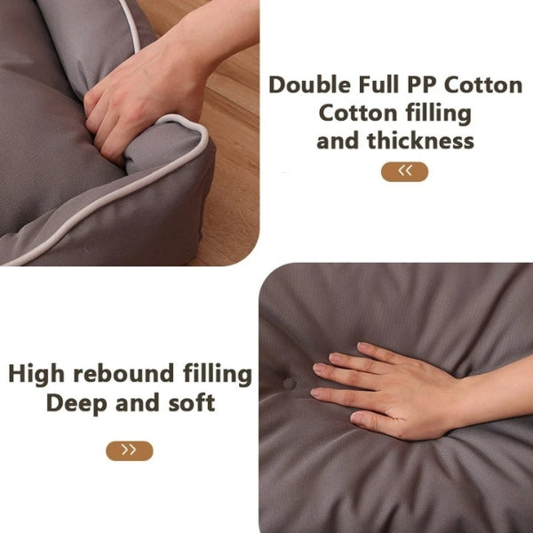 Orthopedic Memory Foam Dog Sofa Bed - Ideal for Arthritis, Large Dogs & Removable Covers