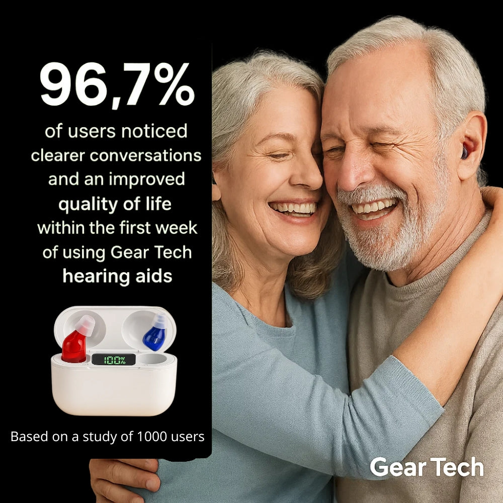 In-Ear Rechargeable Hearing Aids Offering Clear Sound, Long-Lasting Battery, and Comfortable Fit for Everyday Use