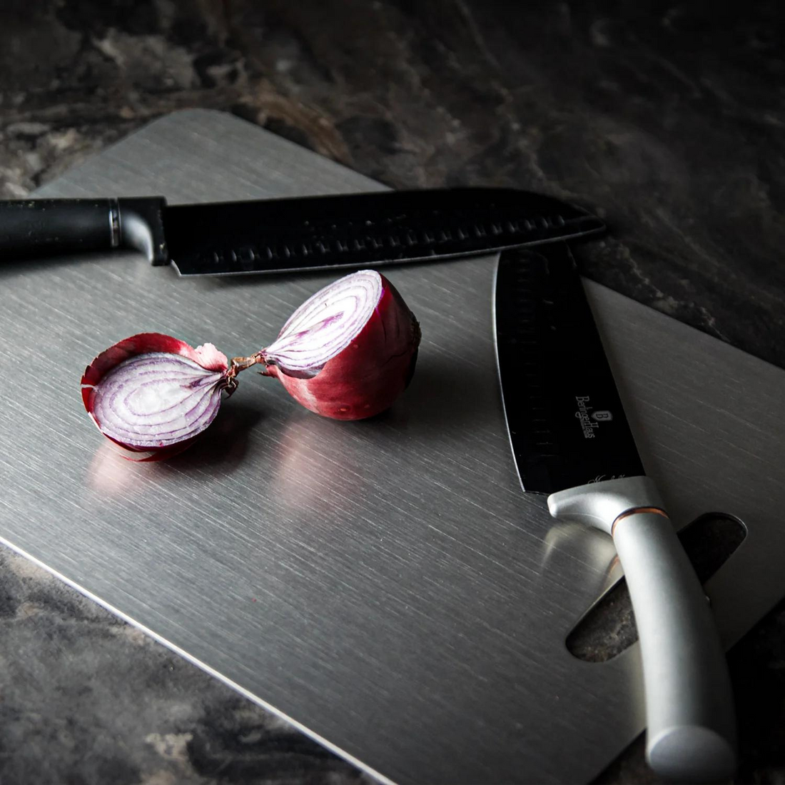 Medical Grade Titanium Cutting Board | Durable, Non-porous Surface for Safe Food Preparation & Kitchen Use