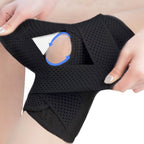 Knee Straps for Gym – Compression Knee Pads with Support Springs & Tension Strap for Stability & Pain Relief