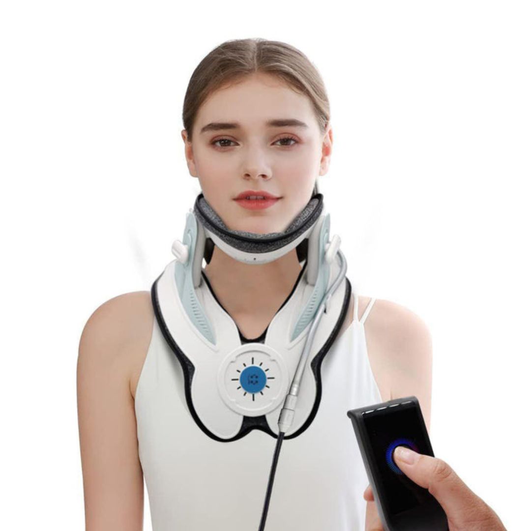 Neck Stretcher for Pain Relief - Adjustable Cervical Traction Device Ideal for Neck Tension and Discomfort