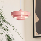 Vintage Italian Pendant Light – Elegant Orange & Green Hanging Light for Modern Homes