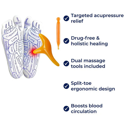 Therapeutic Massage Socks | Acupressure Design for Instant Pain Relief & Relaxation at Home