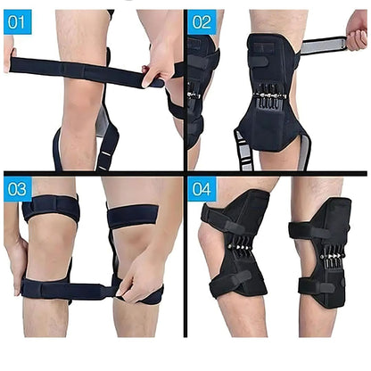 Hinged Knee Brace Stabilizers - Adjustable Knee Support for Pain Relief, Arthritis & Post-Surgery Recovery - Set of 2
