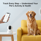 Wireless Pet Camera With Phone App | Wireless 360° Indoor Pet Cam With 2-Way Audio & Night Vision