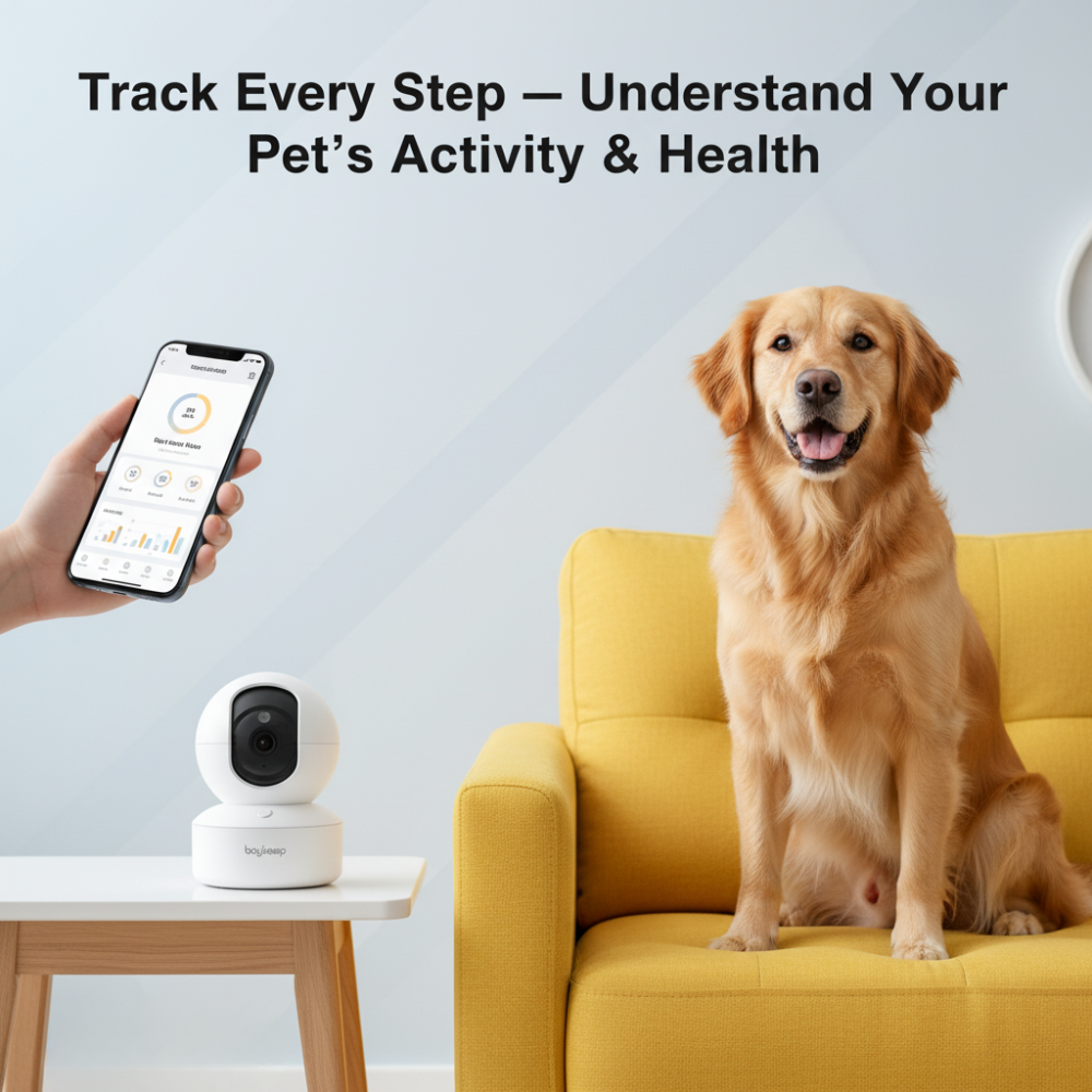 Wireless Pet Camera With Phone App | Wireless 360° Indoor Pet Cam With 2-Way Audio & Night Vision