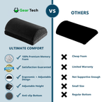 Office Foot Stool Cushion for Under Desk | Ergonomic Memory Foam Foot Rest | Arch Support for Posture & Fatigue Relief