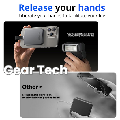 Magnetic Portable SSD 1TB/2TB – Ultra-Fast 2000MB/s Portable External Hard Drive for iPhone 15/16 ProRes, Laptop & PC