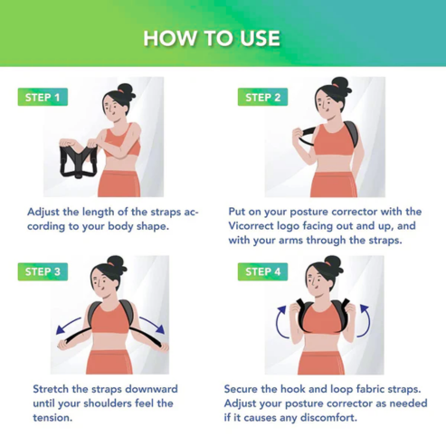 Back Brace Posture Corrector | Adjustable, Lightweight & Comfortable Support for Poor Posture Brace